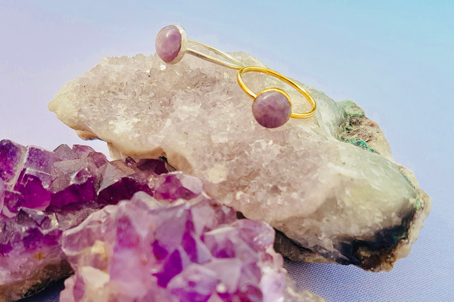 AQUARIUS Lavender Amethyst Ring in 22ct Gold Vermeil